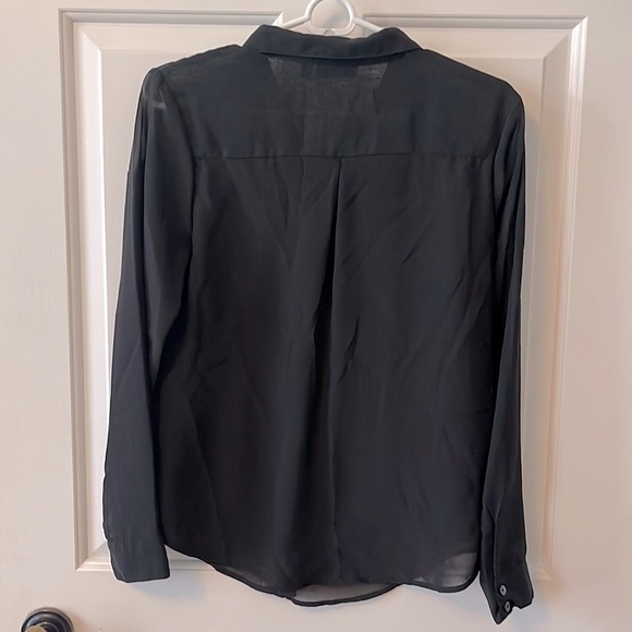 Apt 9 Black Blouse with Gold Sequined Detailing, Small - Picture 4 of 4